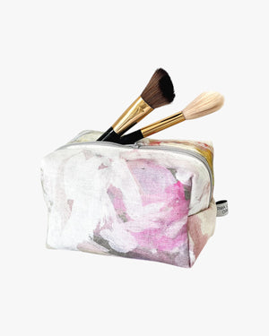 Cosmetic Bag Flower Weiss