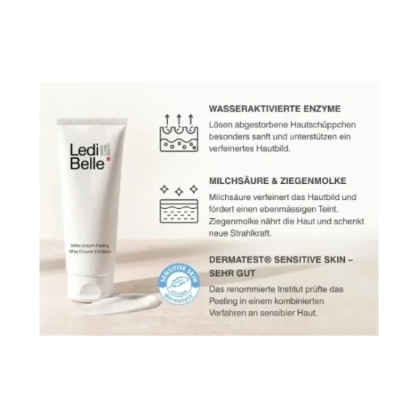 Molke-Enzym-Peeling 75ml - Sanfte Peelingcreme für empfindliche Haut