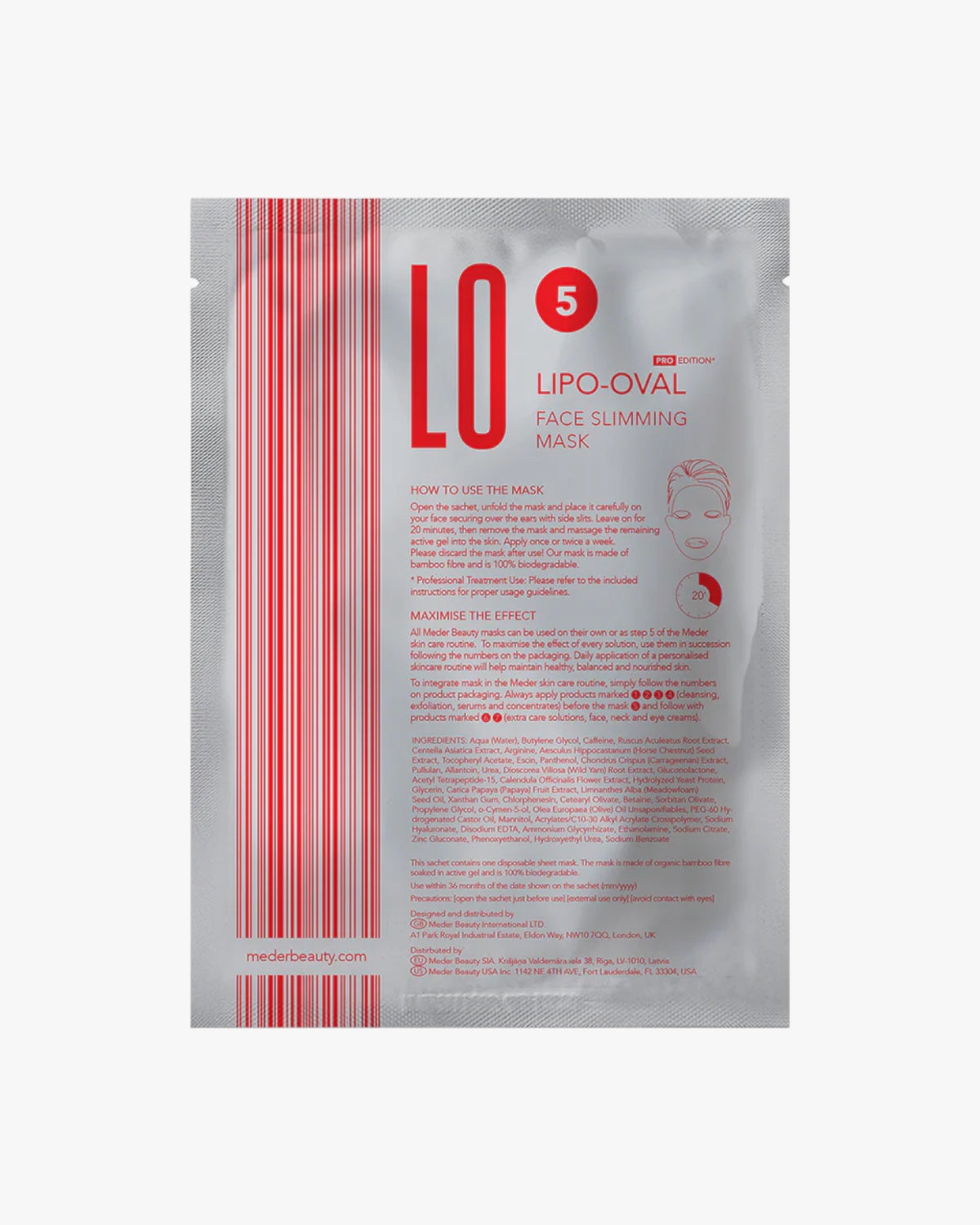 Lipo-Oval Mask - Eine abschwellende & Konturen straffende Gesichtsmaske