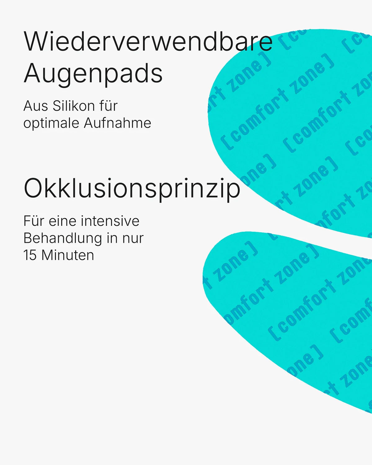 Other Comfort Zone Lines Cz Silicone Eye Patches 2 Stk. - Wiederverwendbare Augenpads