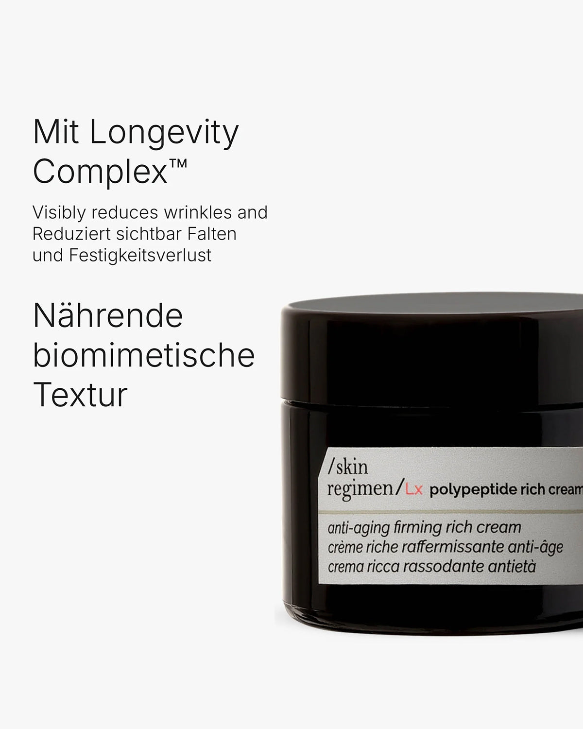 Skin Regimen Lx Polypeptide Rich Cream 50ml - Reichhaltige, festigende Anti-Aging Creme